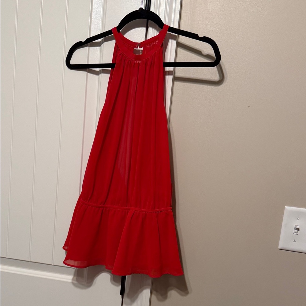 Red Halter Top - Picture 2 of 6